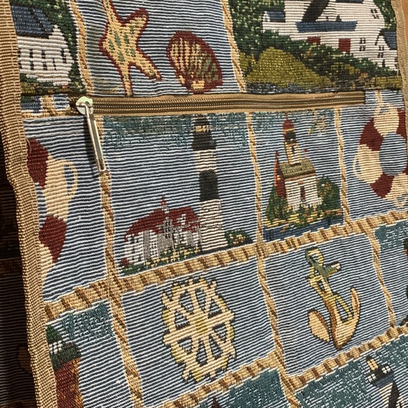 COASTAL THEMED TRAVEL BAG WITH WHEELS - Picture 3 of 11